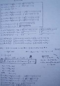 Appunti manoscritti di matematica di Ettore Majorana