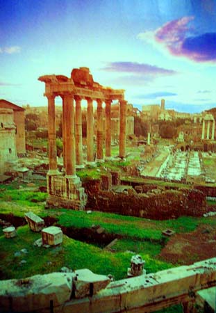 La solitudine classica nel Foro Romano