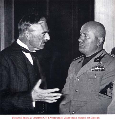 Chamberlain e Mussolini