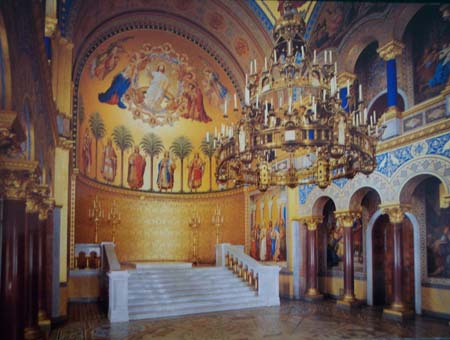 Royal Castle Neuschwanstein. Thron-Hall