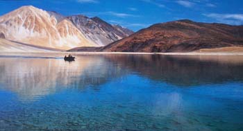 Alessandro at Sources Life's Lake, North India. There are some exclusive places in the world. This one is dedicated to me